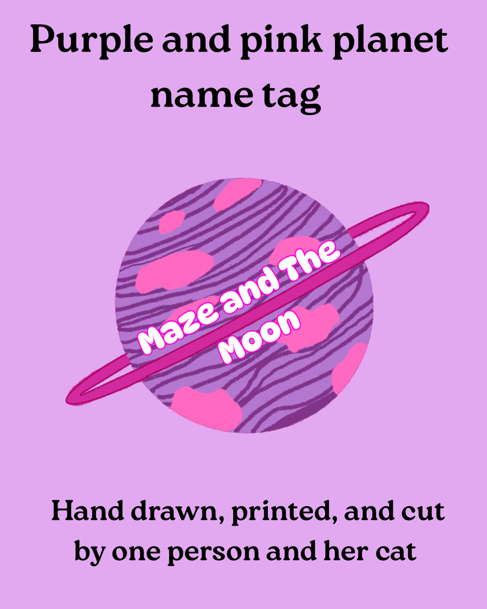 Planet name tag 